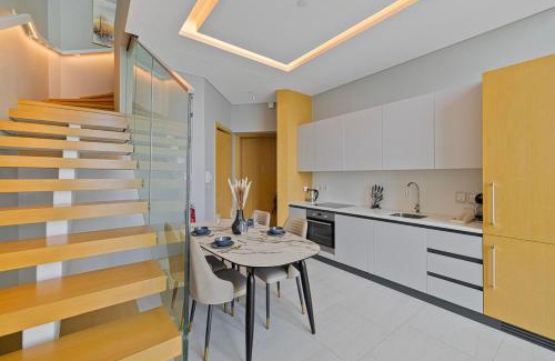 Business Bay Apartamento | Elegant 1BR Sky Villa High-Rise Luxury Stay