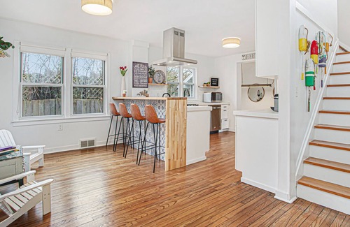 Shorewood-Tower Hills-Harbert Casa | Elegant 2-story home with heated pool, hot tub, deck, large lawn, & pool house