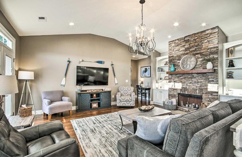 Cross Hill Casa | Elegant Lakefront Gem with Dock and Sunset Views!