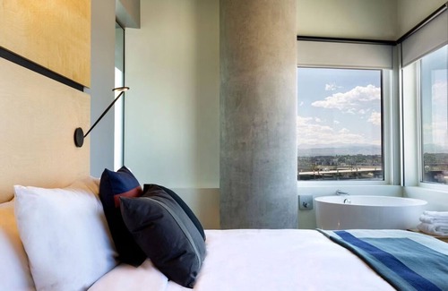 River North Art District Hotel | Elegant Mountain View Suite with Spacious Interiors and Stunning Scenic Views