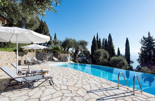 Benitses Villa | "Elevate Your Corfu Retreat: Lucky Villas - Tranquil Hillside Oasis with Private Pool, Spectacular Sea Views, and Tailored Luxury"