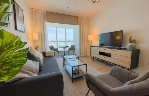 Al Sufouh 2 Apartamento | Elite Residence - Modern 1BR Apartment with Full Sea View
