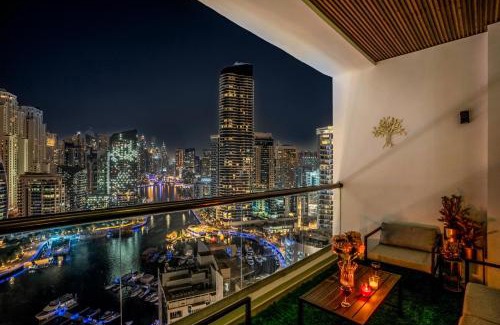 Dubai Marina Apartamento | Elite Waterfront 3BR Haven - Marina and Sea Views!