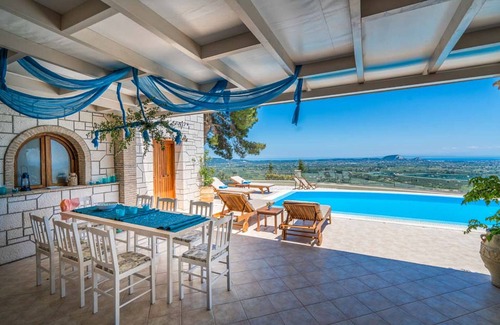 Lagopodo Villa | Villa Elite Zante | Villa Castelli | 4 Dormitorios | Piscina Privada | Gimnasio | Lagopodo