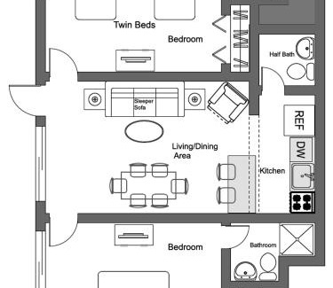 Hollywood South Central Beach Apartamento | Enchanted Isle Hollywood Beach Resort