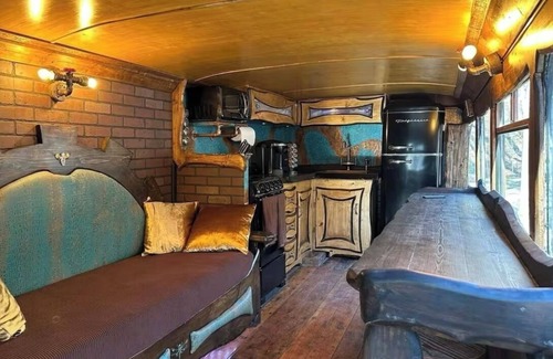 Hayesville Casa | Enchanted MidKnight Bus with Loft, Firepit, Petting Zoo & Wizarding Adventure