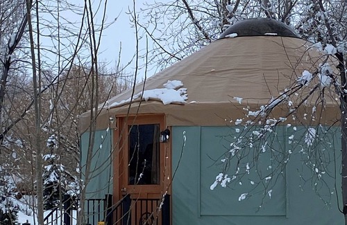 Rigby Cabina | Enchanting 1-bedroom Yurt "Here We Have Idaho" in Ririe, sleeps 4