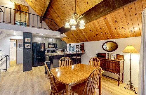 Crestline Casa | Enchanting lake retreat with fireplace, games, & great deck views - dog-friendly