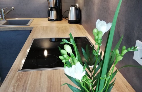 Lauterbach Apartamento | Ático nuevo con terraza y segundo balcón.