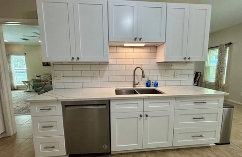 Clear Lake Casa | Enjoy our complimentary coffee bar in our quiet retreat in a great location.