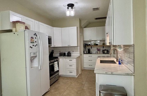 Clear Lake Casa | Enjoy our complimentary coffee bar in our quiet retreat in a great location.