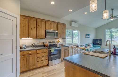 Pagosa Highlands Casa | Enjoy the best of both worlds in this brand-new home—just minutes from Uptown Pagosa Springs, yet tucked away in a quiet, rural setting. Permit VRP-25-0367 Max Occupancy: 6