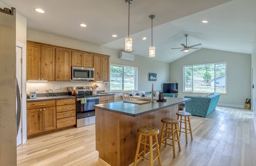 Pagosa Highlands Casa | Enjoy the best of both worlds in this brand-new home—just minutes from Uptown Pagosa Springs, yet tucked away in a quiet, rural setting. Permit VRP-25-0367 Max Occupancy: 6