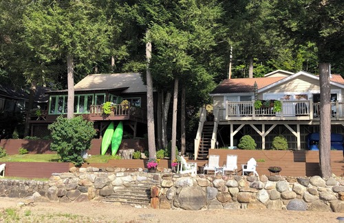 Schroon Lake Casa | Enjoy this amazing waterfront property on Schroon lake with private beach