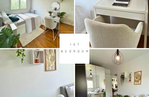 Bourg-la-Reine Apartamento | Entire 60m2 apartment - Close to Paris - Parking - Kitchen - 2min RERB - Olympic'24