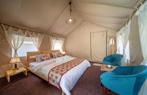 Rakchham Otro | Escape Adventure Camps By Escape Stays, Luxury Swiss Camps by Glacier water Stream, Complimentary Bonfire, Travelers Award winner from Last 4 Years