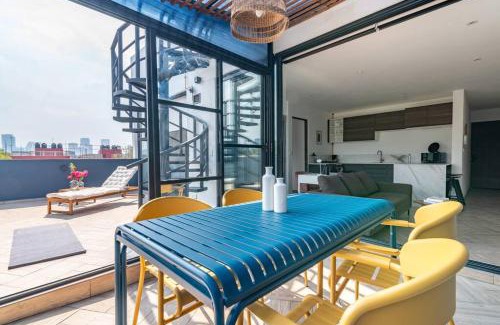 Santa María la Ribera Apartamento | Espectacular departamento con terraza en CDMX
