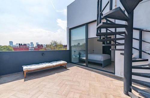 Santa María la Ribera Apartamento | Espectacular departamento con terraza en CDMX