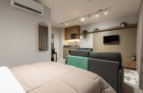 Vila Mariana Apartamento | Essence Studio Vila Mariana Ar, Wi-Fi e Metrô Vila Mariana