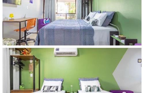 Asa Norte Apartamento | Estúdio aconchegante e funcional, cama casal ou 2 de solteiro, ar-cond, wi-fi, Netflix e cozinha