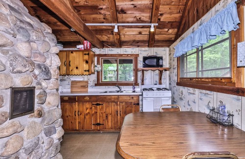 St Germain Cabaña | This cute 2 bedroom vacation home emphasizes the fact that you are up north.
