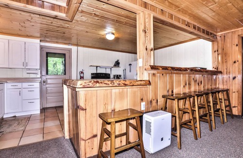 St Germain Cabaña | The cozy 3 bedroom unit is the lower level of a 3 level Swiss Chalet.