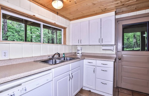 St Germain Cabaña | The cozy 3 bedroom unit is the lower level of a 3 level Swiss Chalet.