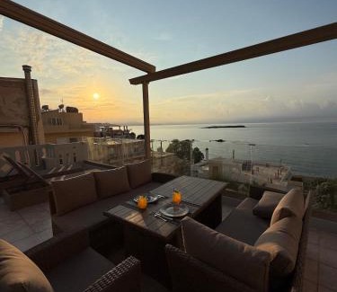 Nea Chora Apartamento | Eteà Sea Penthouse-In the heart of chania