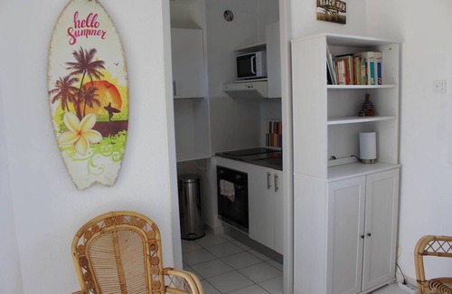 Saint-Cyprien Plage Apartamento | Exceptional setting for this air-conditioned T2 with swimming pool - 4YACHT37