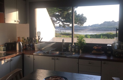 Cote de Granit Rose Casa | Ubicación excepcional directamente en la playa, gran jardín y vistas al mar