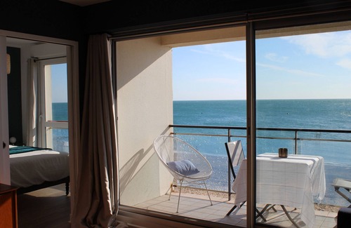 Agon-Coutainville Apartamento | NUEVO! Frente al mar magnificas dos habitaciones centro completo Coutainville