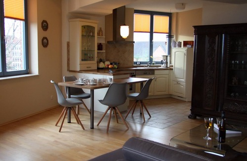 Guestrow Apartamento | Exclusivo y lujoso apartamento de diseño en el corazón de Güstrow, cerca de Rostock