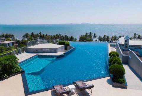 Saen Suk Apartamento | Execlusive Seaview 1 bedroom suite with toproof pool at The Patio Bangsaen