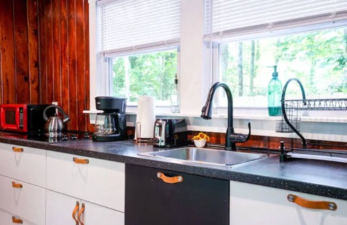Pisgah Forest Cabina | Explore & Bike from Upscale Cabin in Pisgah Forest