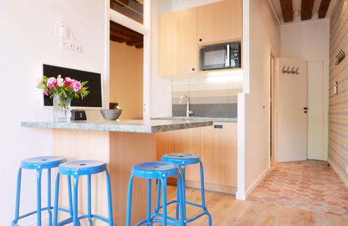 Latin Apartamento | Exquisitos 2 dormitorios apt en el centro del Barrio Latino: mejor oferta para 6