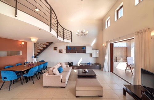 Vathianos Kampos Villa | Exquisite Crete Villa | Villa Avalon | 6 Bedrooms | Private Saltwater Swimming Pool & Breathtaking Sea Views | BQQ with Outdoor Lounge & Dining Area | Pool Bar | Vatheianos Kampos
