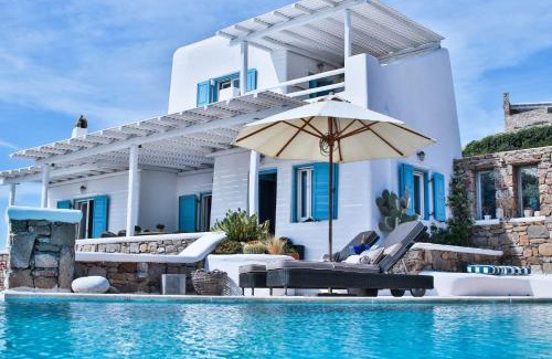 Faros Armenistis Villa | Exquisite Mykonos Villa - Villa Lakima - 6 Bedroom - Infinity Pool - Panoramic Sea And Sunset View - Pool Bar