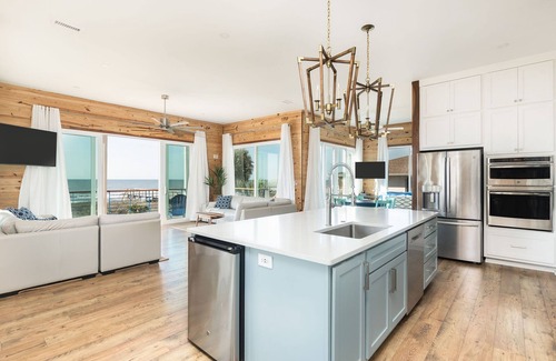 Folly Beach Casa | Exquisite Oceanfront Oasis: Immerse in Luxury with Pool & Putting Green at this