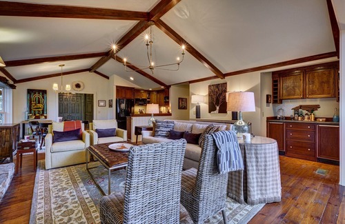 Cashiers Casa | Exquisite Stone Cottage 1/2 mile from Crossroads with View of LIttle Sheepcliff