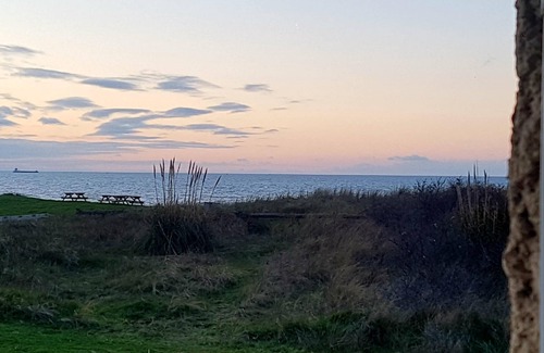 Merville-Franceville-Plage Apartamento | F2 Vista al mar, pies en el agua