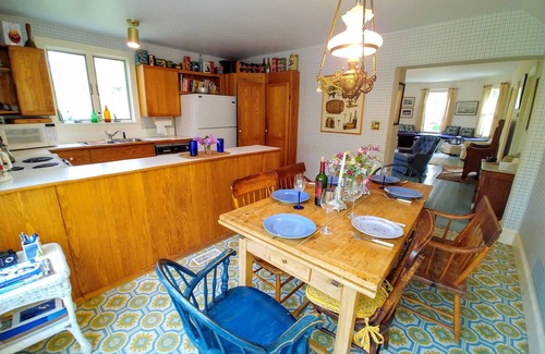 Tisbury Casa | Fabulous Makonikey WATER VIEW Victorian with wrap around porch -WALK TO BEACH!