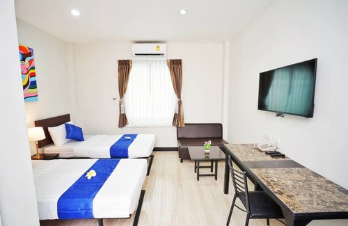 Sanambin Hotel | Fabulosa habitación con dos camas individuales con ABF cerca del aeropuerto Don Mueang