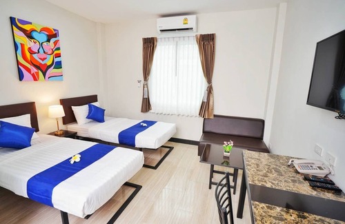 Sanambin Hotel | Fabulosa habitación con dos camas individuales con ABF cerca del aeropuerto Don Mueang