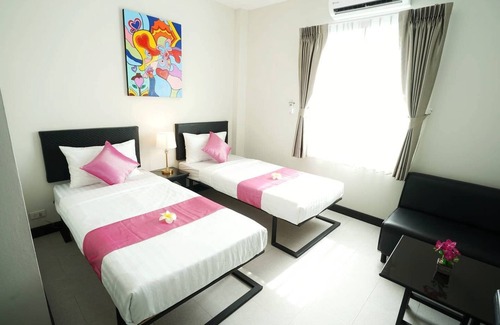 Sanambin Hotel | Fabulosa habitación con dos camas individuales con ABF cerca del aeropuerto Don Mueang
