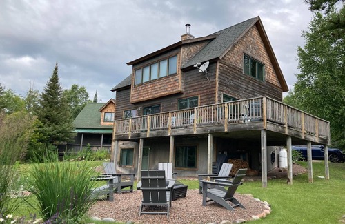 Grand Marais Casa | Fall River Road in Grand Marais | Woods & Lake Superior View