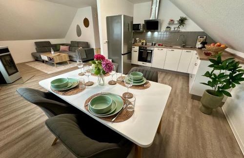 Bad Lippspringe Apartamento | Familie oder beruflich - 2 Schlafzimmer - 3 Betten - Geräumig - Küche - Gemütlich