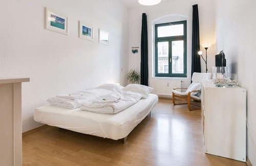 Leipziger Vorstadt Apartamento | Apartamento amplio y luminoso ideal para familias en el distrito de moda