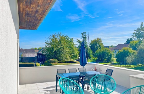 Aspach-le-Bas Casa | Family & Friends - Route des Vins - Terrace View
