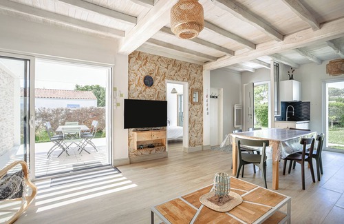 Le Grand-Village-Plage Casa | Casa Familiar en Grand-Village-Plage con 3 Habitaciones, Wi-Fi y Lavadora - 6 Personas