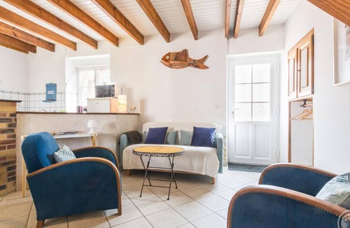 Creances Cabaña | Casa familiar cerca de la playa con jardín privado en Créances, mascotas permitidas